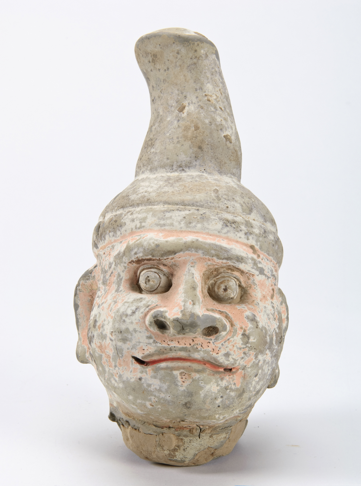 clay head sculpture of a man